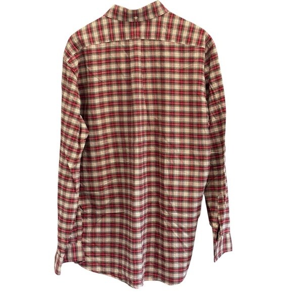 Ralph Lauren Classic Fit Plaid Button Down Shirt Size Large 100% Cotton - Picture 6 of 6